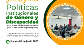 Socialización de las políticas institucionales de género y discapacidad